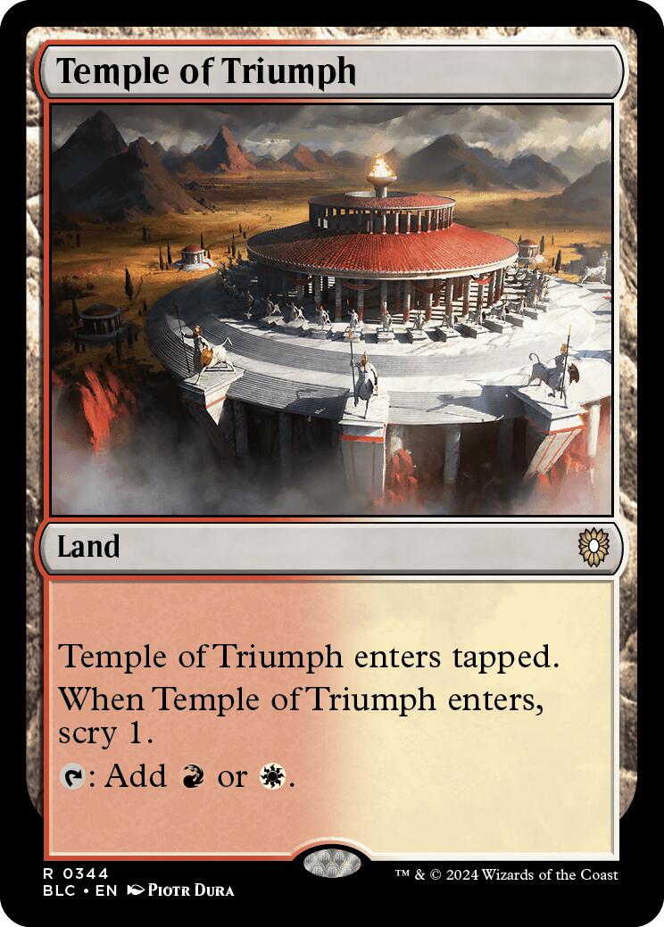 Temple of Triumph [Bloomburrow Commander] | Boutique FDB TCG