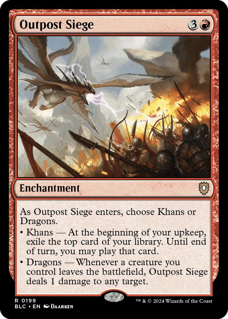 Outpost Siege [Bloomburrow Commander] | Boutique FDB TCG