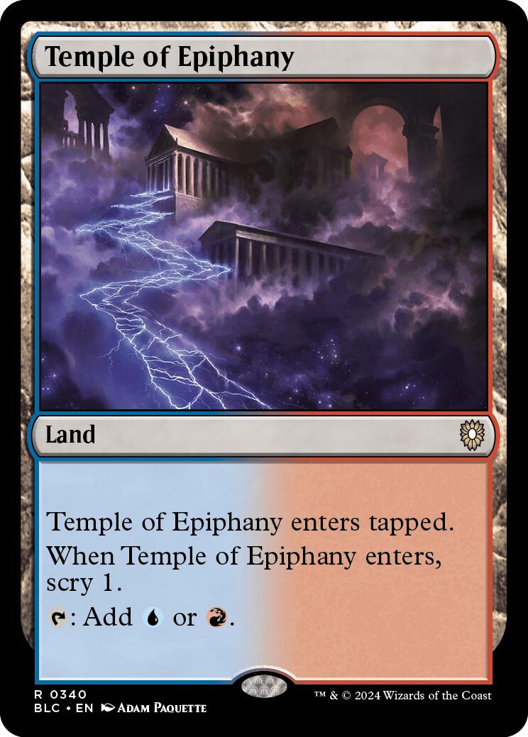 Temple of Epiphany [Bloomburrow Commander] | Boutique FDB TCG