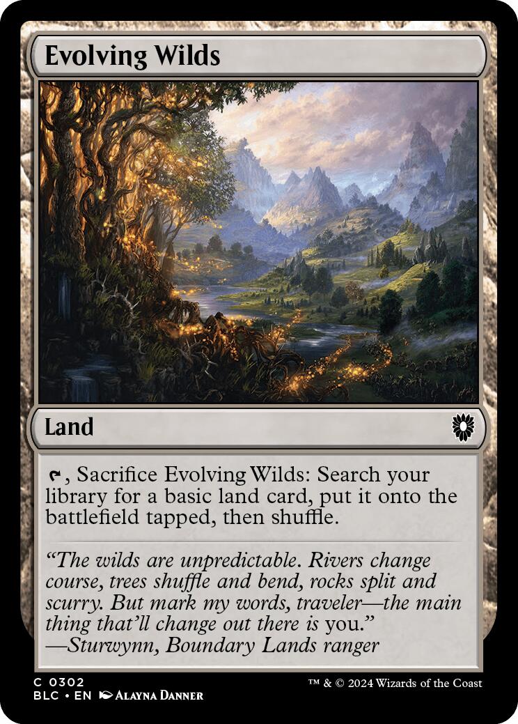 Evolving Wilds [Bloomburrow Commander] | Boutique FDB TCG