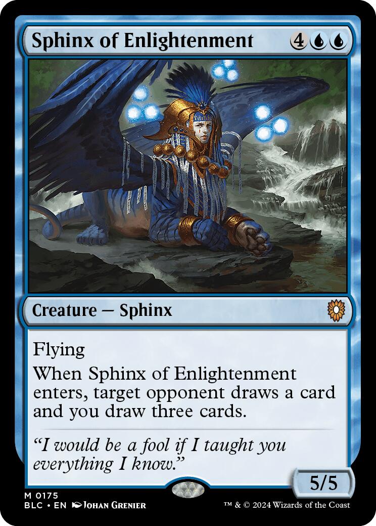 Sphinx of Enlightenment [Bloomburrow Commander] | Boutique FDB TCG