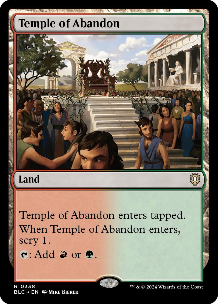 Temple of Abandon [Bloomburrow Commander] | Boutique FDB TCG