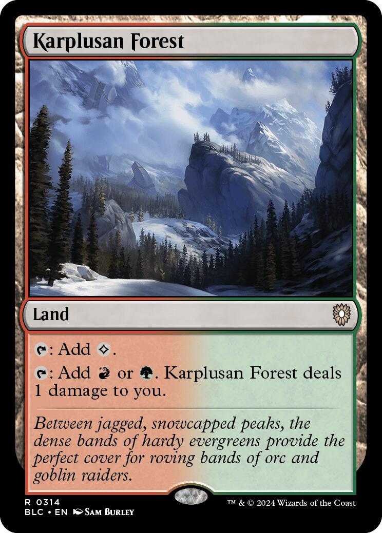 Karplusan Forest [Bloomburrow Commander] | Boutique FDB TCG