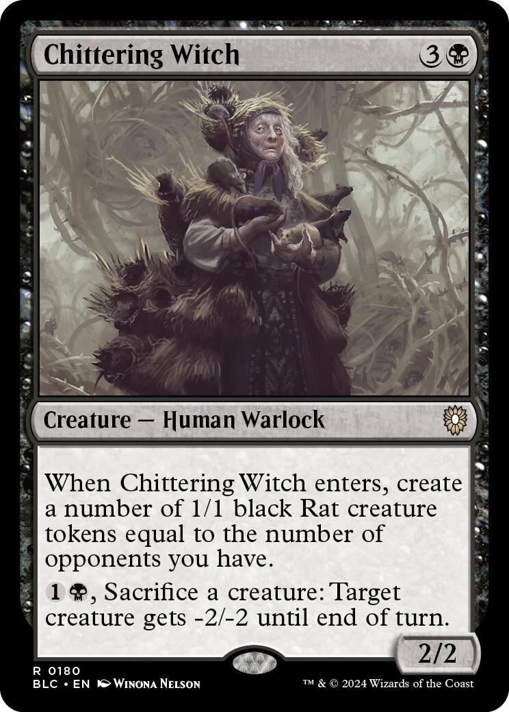 Chittering Witch [Bloomburrow Commander] | Boutique FDB TCG