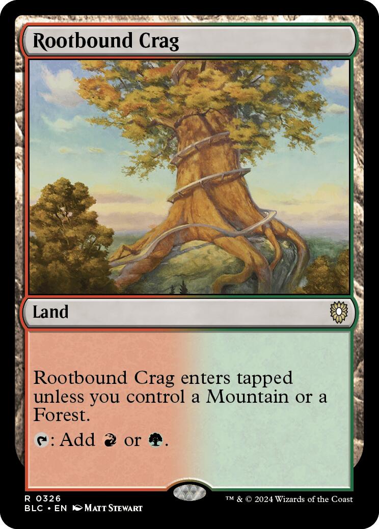 Rootbound Crag [Bloomburrow Commander] | Boutique FDB TCG