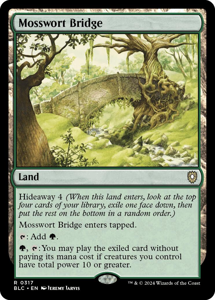 Mosswort Bridge [Bloomburrow Commander] | Boutique FDB TCG