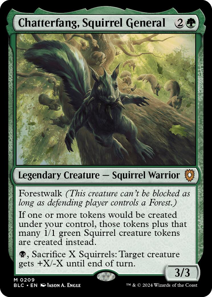 Chatterfang, Squirrel General [Bloomburrow Commander] | Boutique FDB TCG