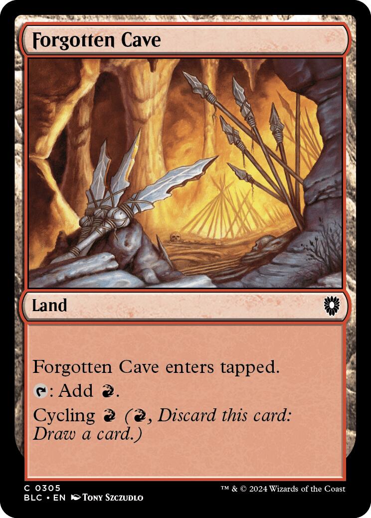 Forgotten Cave [Bloomburrow Commander] | Boutique FDB TCG