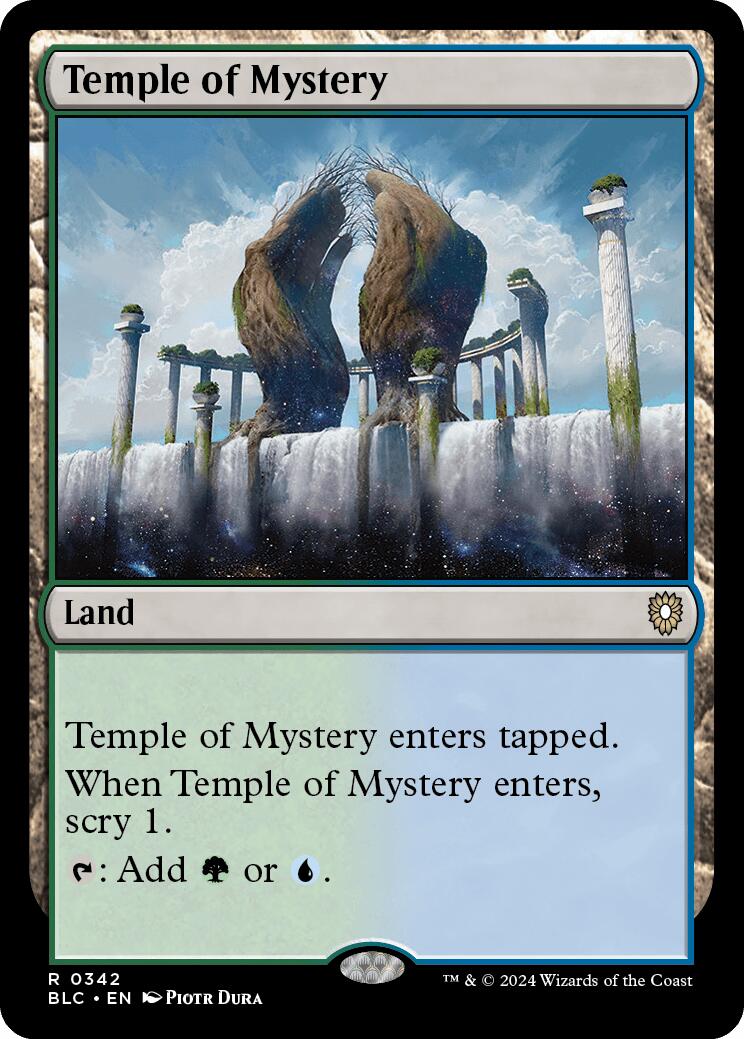 Temple of Mystery [Bloomburrow Commander] | Boutique FDB TCG
