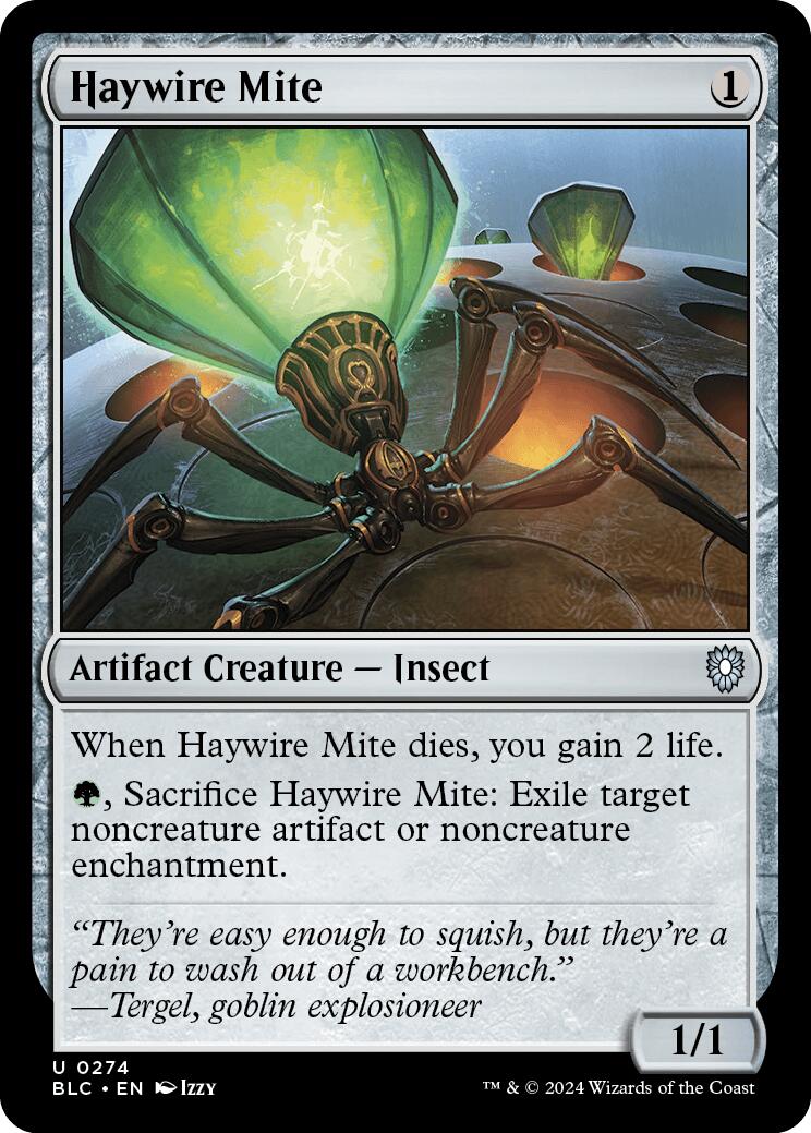 Haywire Mite [Bloomburrow Commander] | Boutique FDB TCG