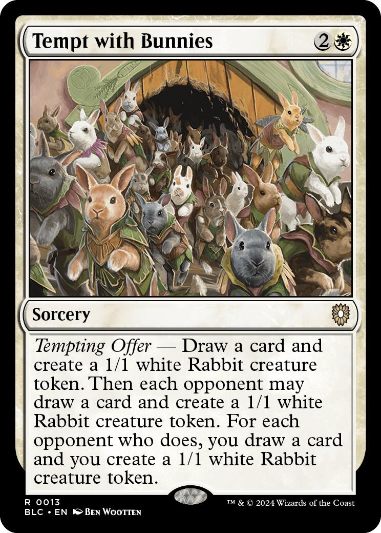 Tempt with Bunnies [Bloomburrow Commander] | Boutique FDB TCG