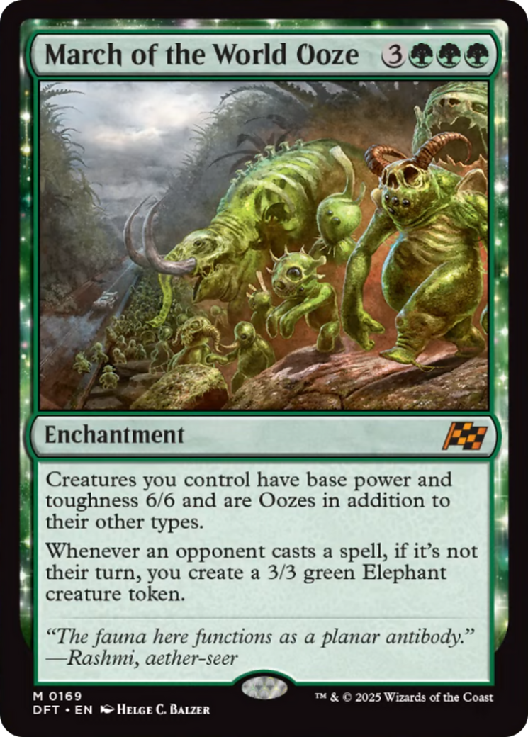 March of the World Ooze [Aetherdrift] | Boutique FDB TCG