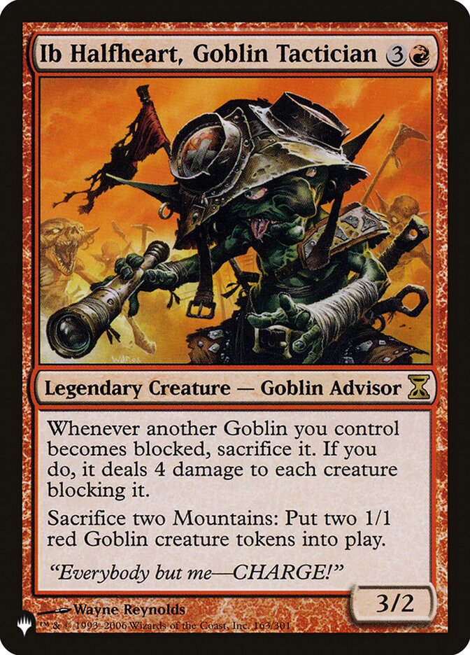 Ib Halfheart, Goblin Tactician [The List] | Boutique FDB TCG