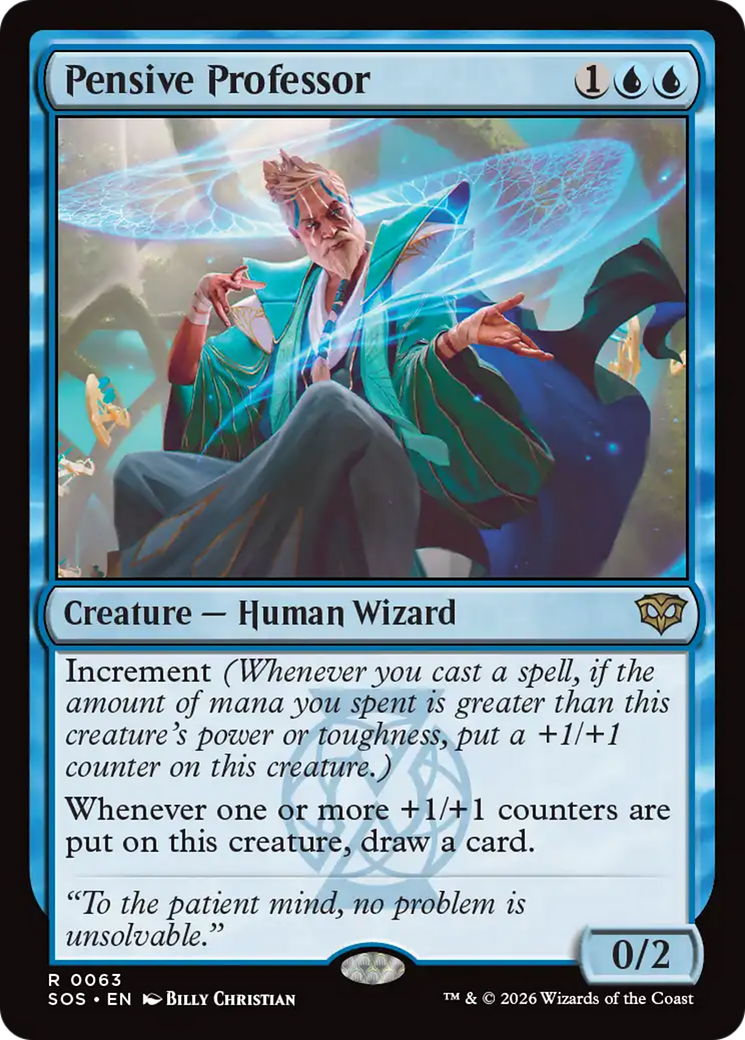 Pensive Professor [Secrets of Strixhaven] | Boutique FDB TCG