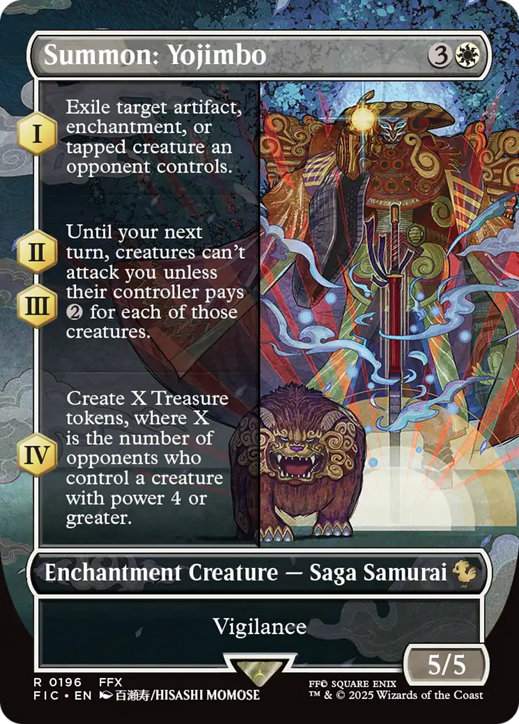 Summon: Yojimbo (Borderless) [FINAL FANTASY Commander] | Boutique FDB TCG