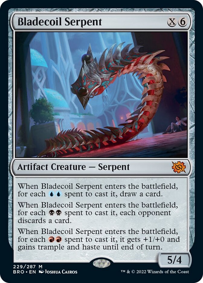 Bladecoil Serpent (Promo Pack) [The Brothers' War Promos] | Boutique FDB TCG