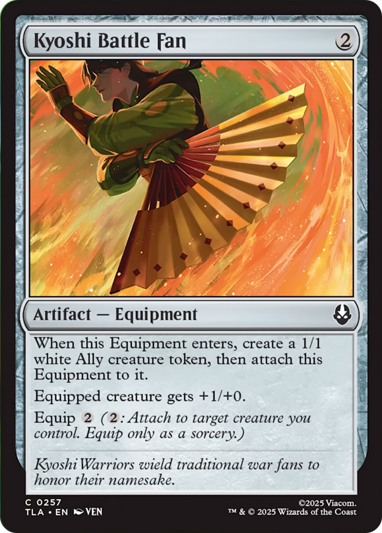 Kyoshi Battle Fan [Avatar: The Last Airbender] | Boutique FDB TCG