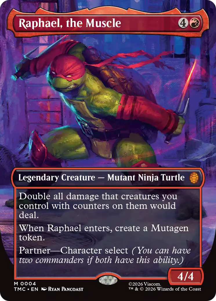 Raphael, the Muscle (Borderless) [Teenage Mutant Ninja Turtles Commander] | Boutique FDB TCG