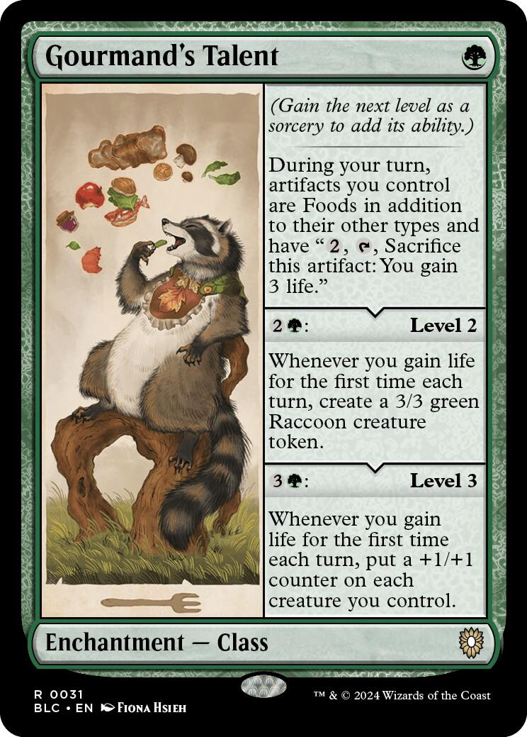 Gourmand's Talent [Bloomburrow Commander] | Boutique FDB TCG