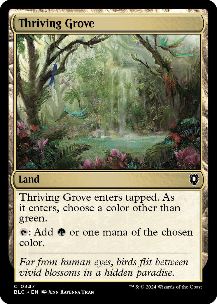 Thriving Grove [Bloomburrow Commander] | Boutique FDB TCG