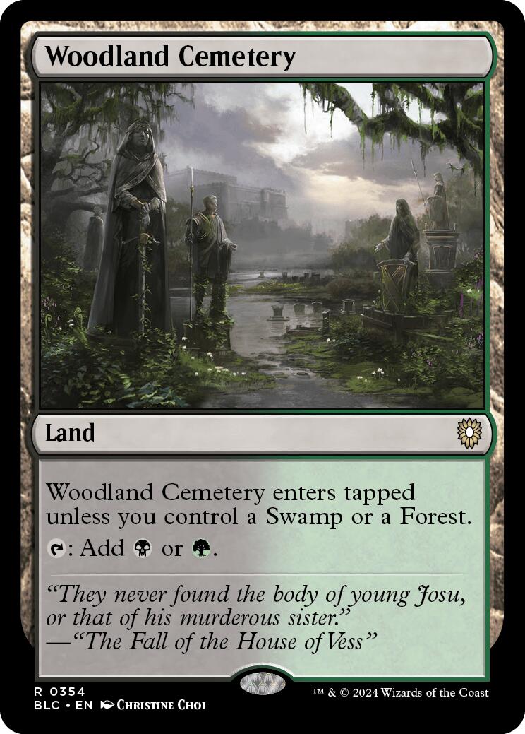 Woodland Cemetery [Bloomburrow Commander] | Boutique FDB TCG