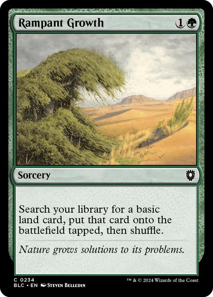 Rampant Growth [Bloomburrow Commander] | Boutique FDB TCG
