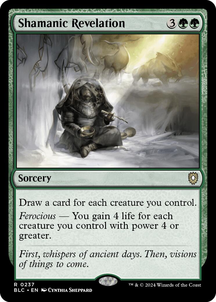 Shamanic Revelation [Bloomburrow Commander] | Boutique FDB TCG
