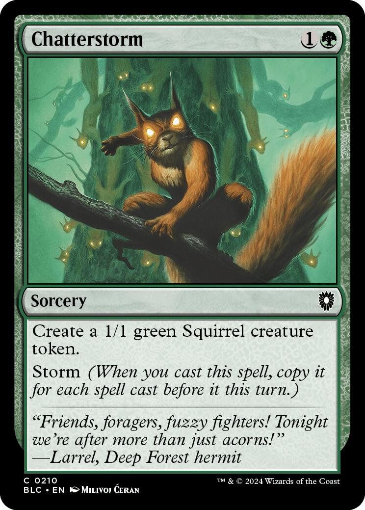 Chatterstorm [Bloomburrow Commander] | Boutique FDB TCG