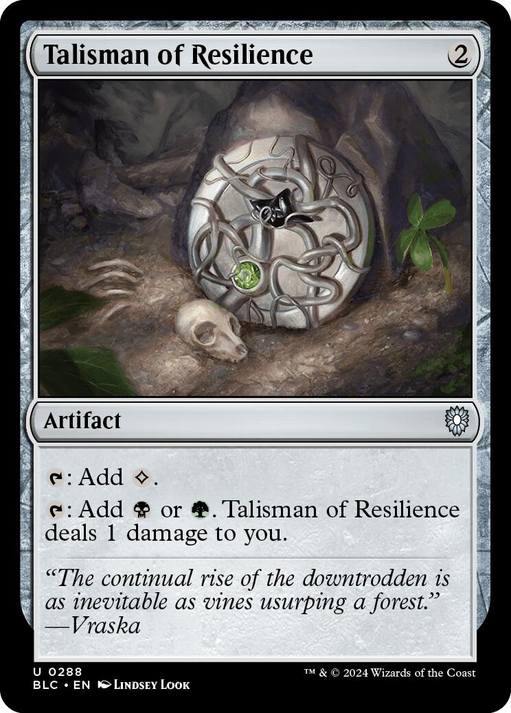 Talisman of Resilience [Bloomburrow Commander] | Boutique FDB TCG