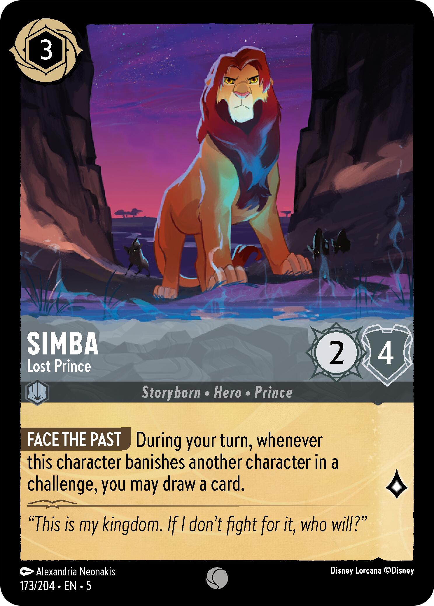 Simba - Lost Prince (173/204) [Shimmering Skies] | Boutique FDB TCG