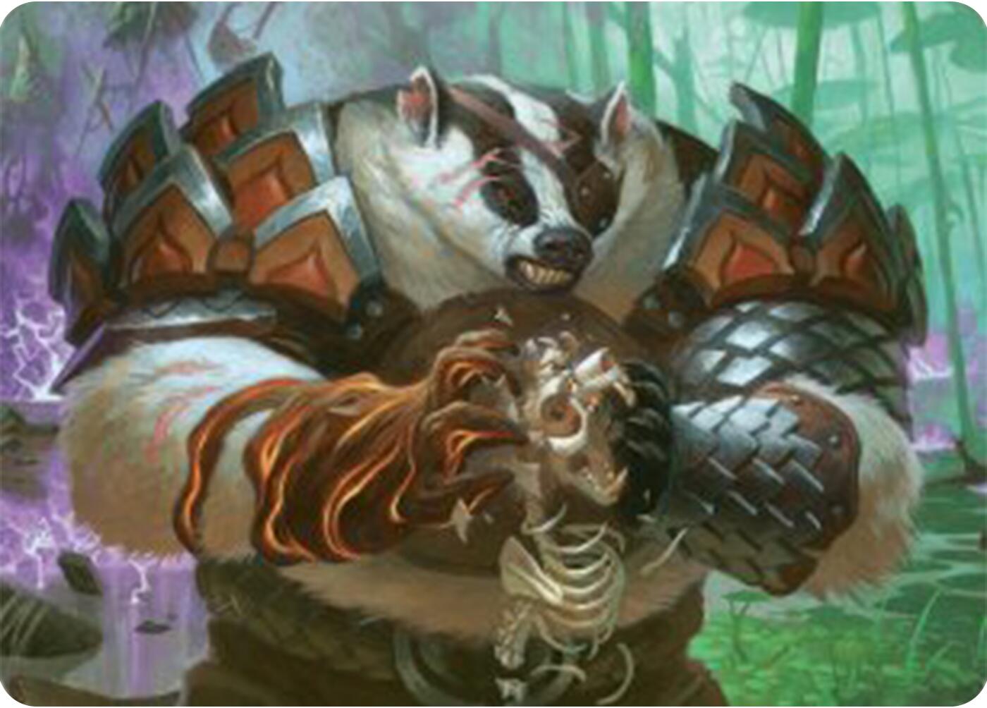 Hugs, Grisly Guardian Art Card [Bloomburrow Art Series] | Boutique FDB TCG