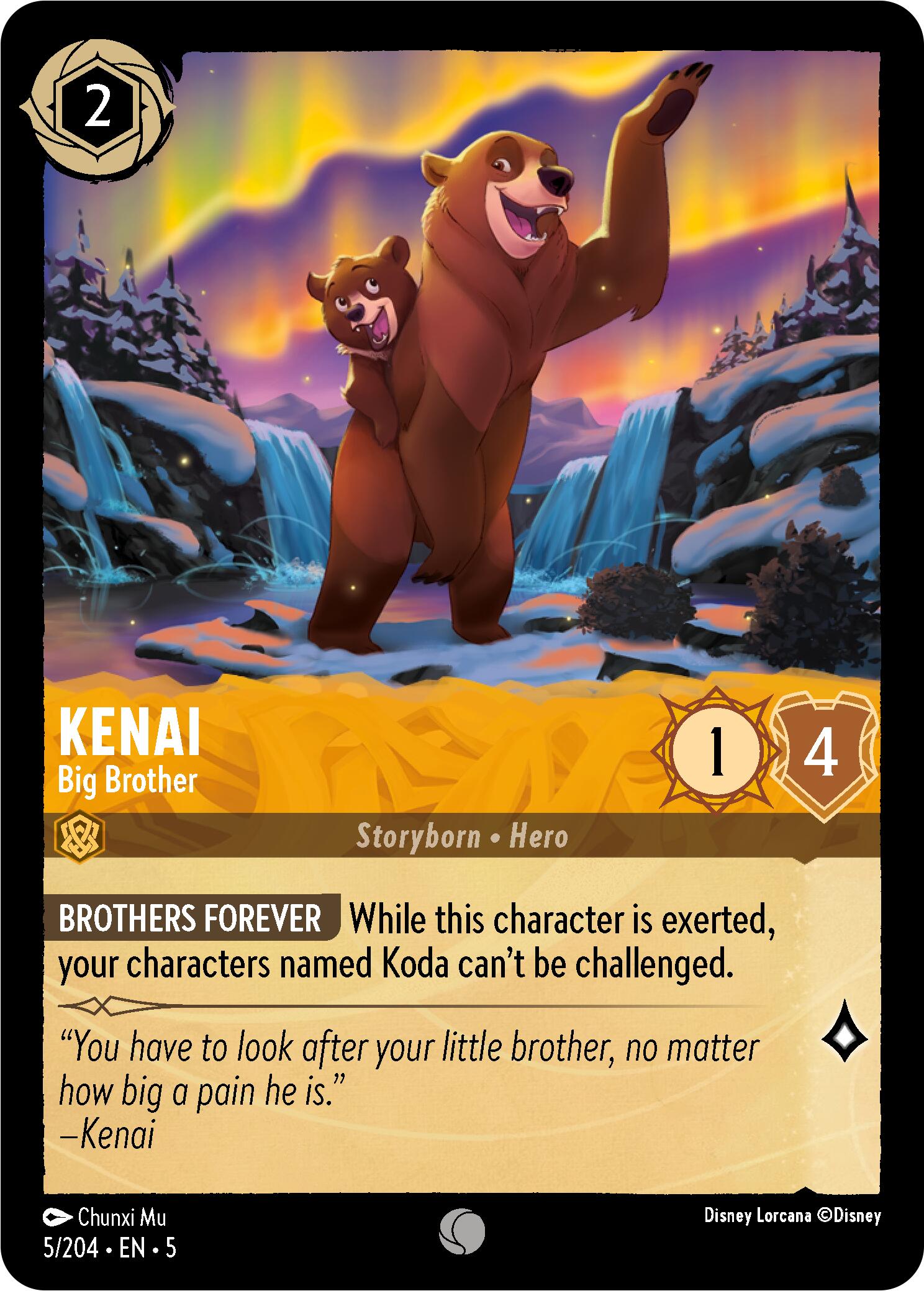 Kenai - Big Brother (5/204) [Shimmering Skies] | Boutique FDB TCG