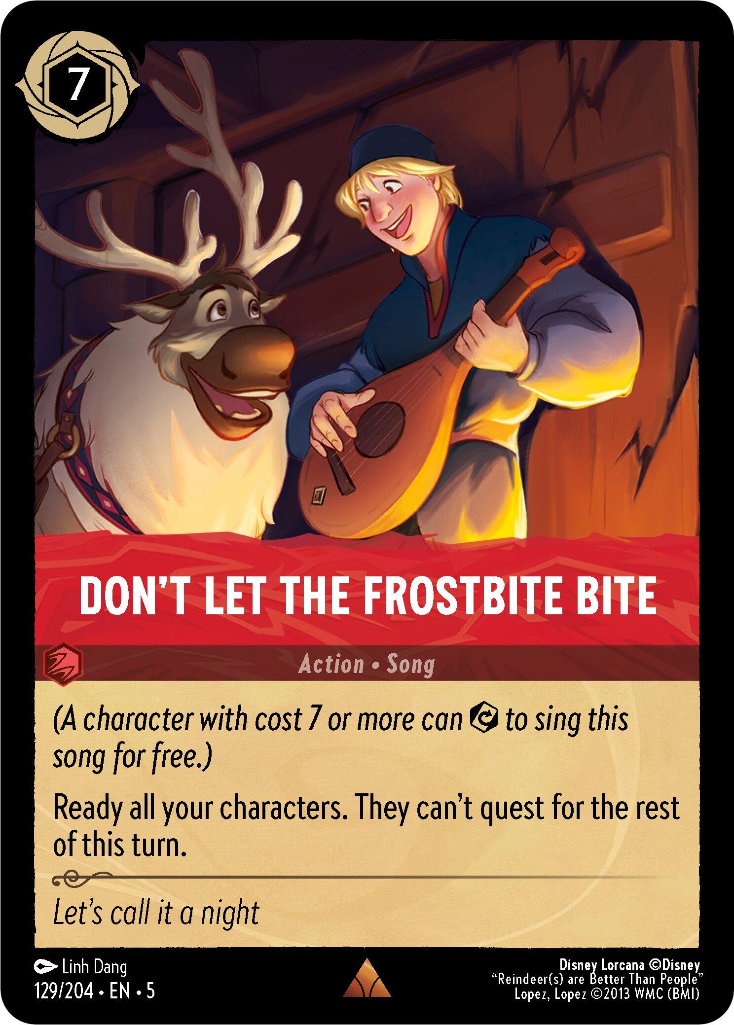 Don't Let the Frostbite Bite (129/204) [Shimmering Skies] | Boutique FDB TCG