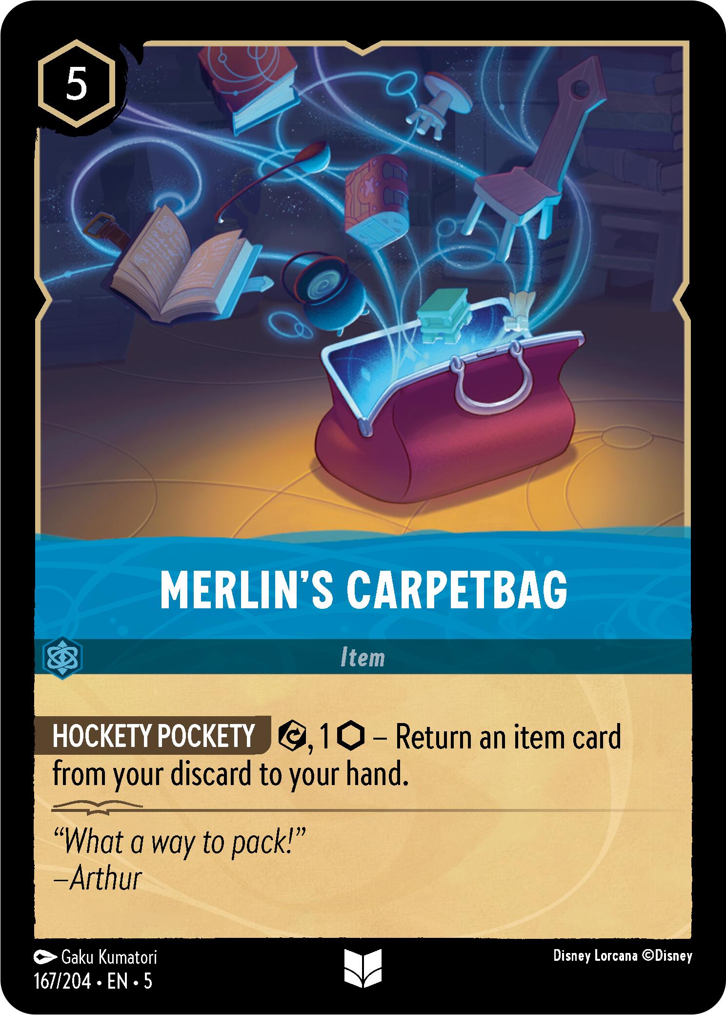 Merlin's Carpetbag (167/204) [Shimmering Skies] | Boutique FDB TCG