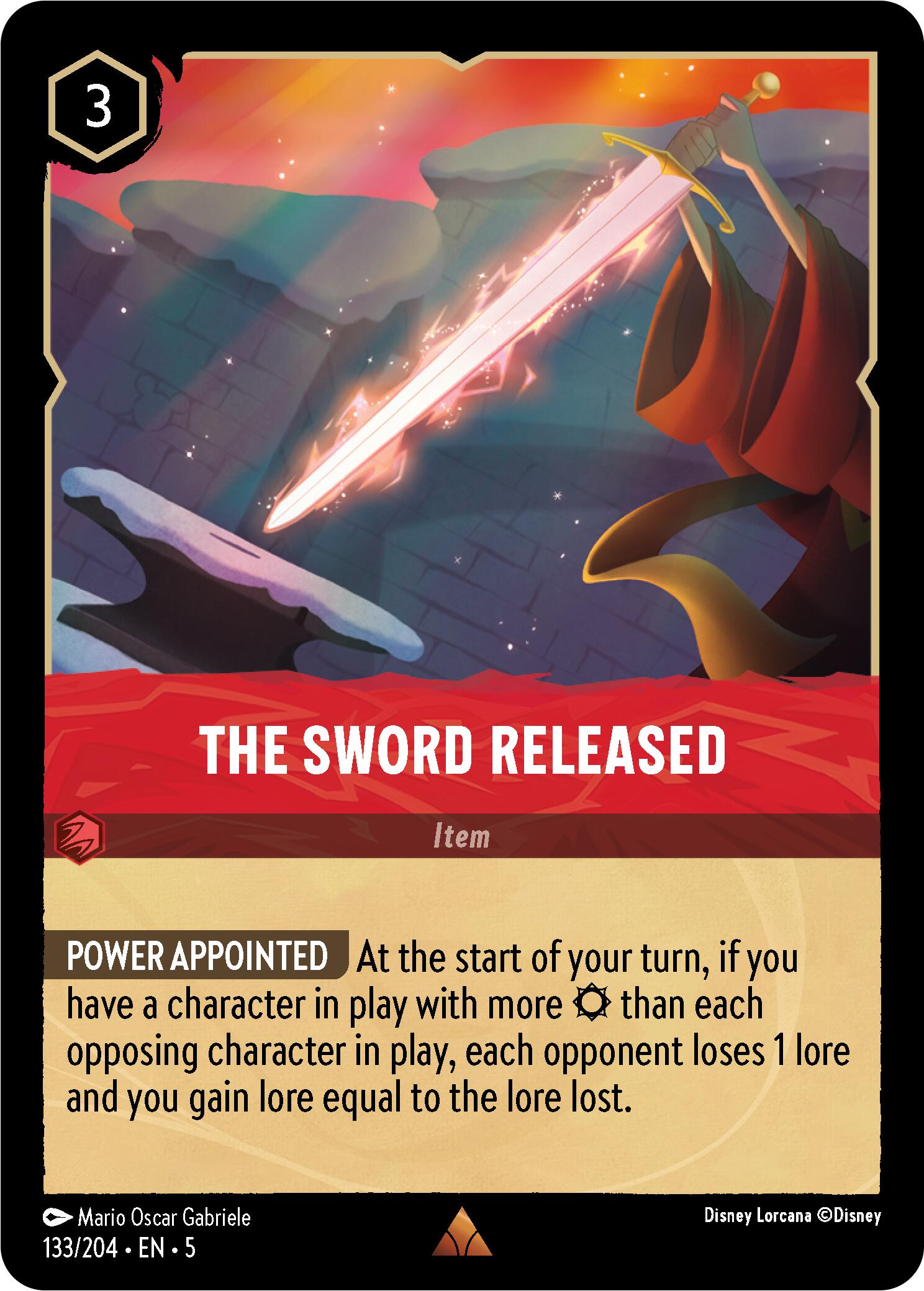 The Sword Released (133/204) [Shimmering Skies] | Boutique FDB TCG