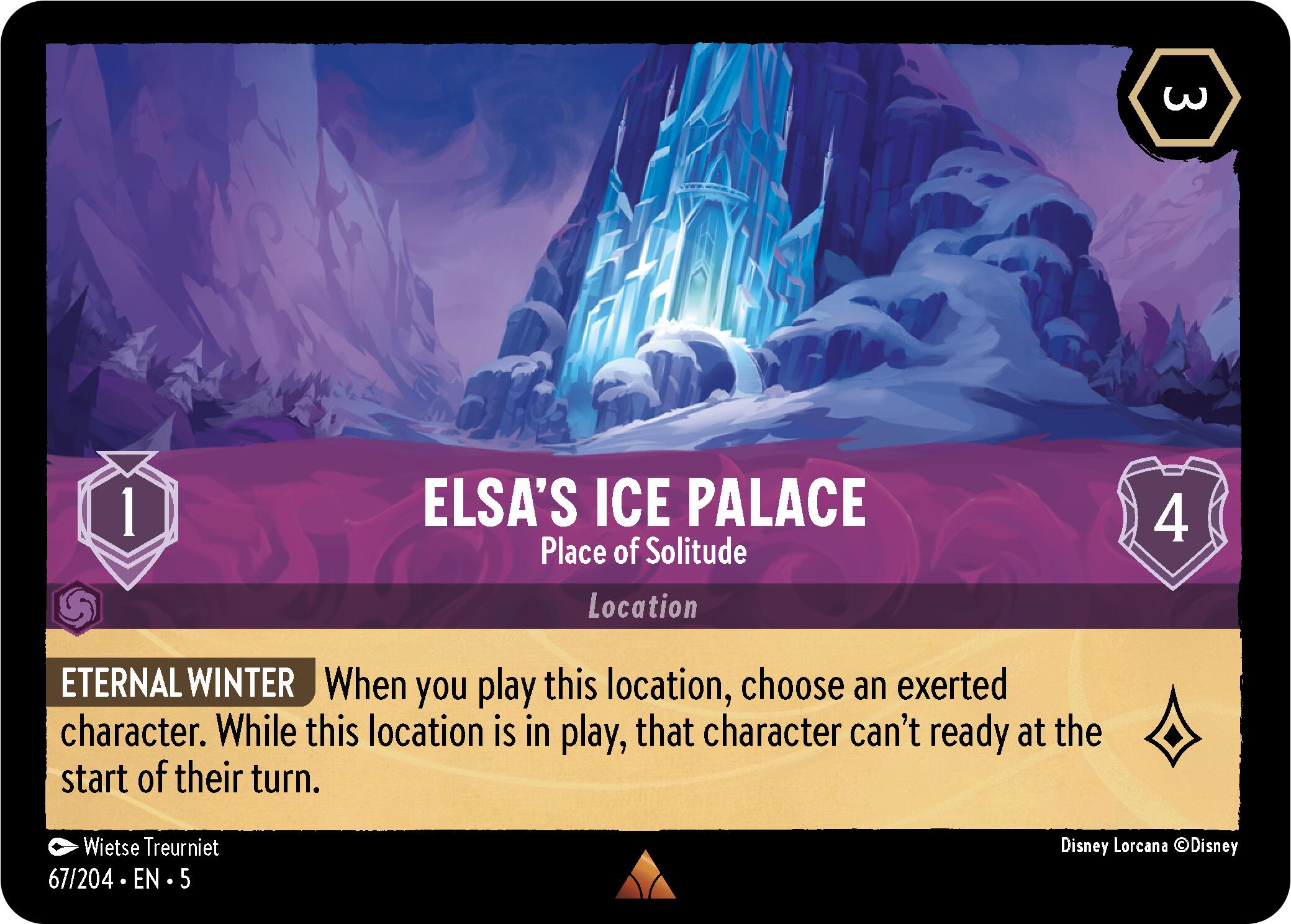 Elsa's Ice Palace - Place of Solitude (67/204) [Shimmering Skies] | Boutique FDB TCG