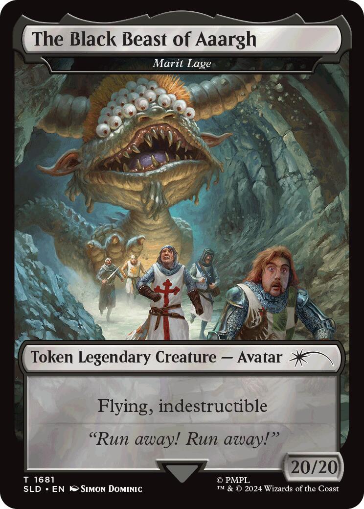 The Black Beast of Aaargh - Marit Lage Token [Secret Lair Drop Series] | Boutique FDB TCG