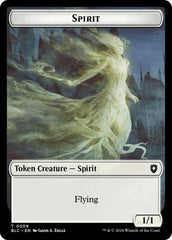 Spirit // Faerie Double-Sided Token [Bloomburrow Commander Tokens] | Boutique FDB TCG