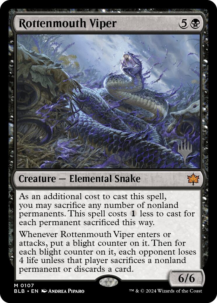 Rottenmouth Viper (Promo Pack) [Bloomburrow Promos] | Boutique FDB TCG