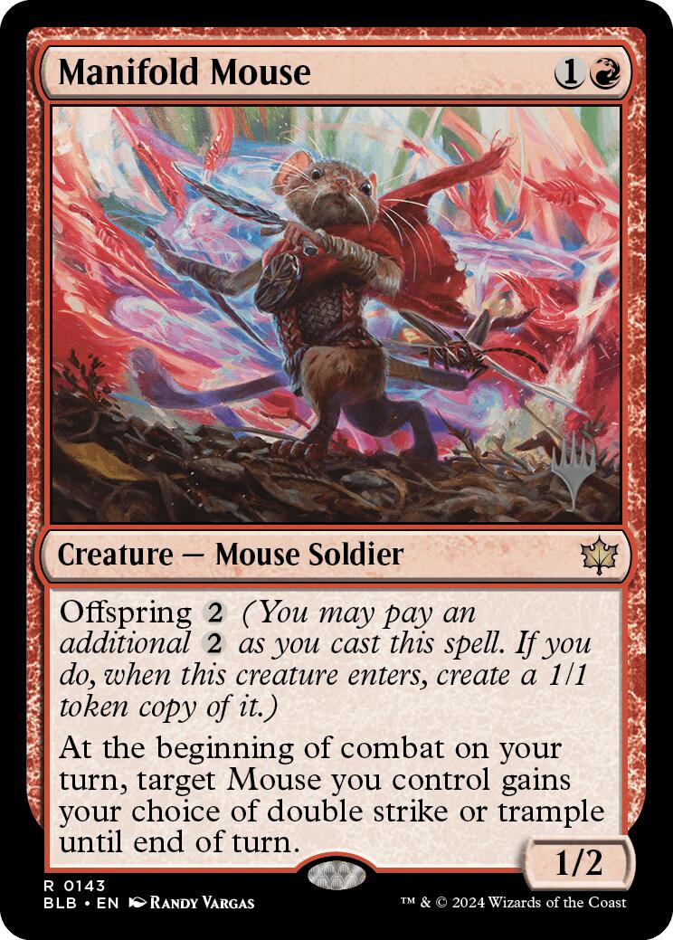 Manifold Mouse (Promo Pack) [Bloomburrow Promos] | Boutique FDB TCG