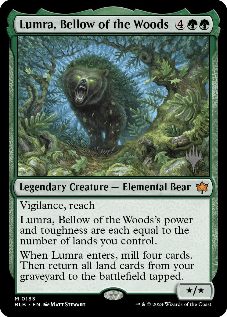 Lumra, Bellow of the Woods (Promo Pack) [Bloomburrow Promos] | Boutique FDB TCG