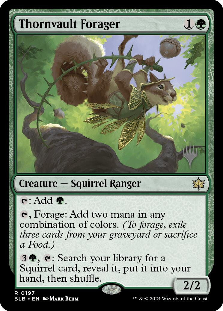 Thornvault Forager (Promo Pack) [Bloomburrow Promos] | Boutique FDB TCG