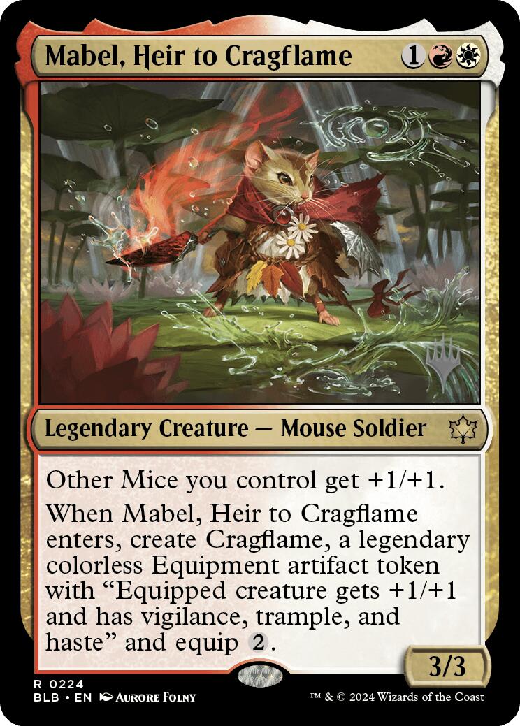 Mabel, Heir to Cragflame (Promo Pack) [Bloomburrow Promos] | Boutique FDB TCG