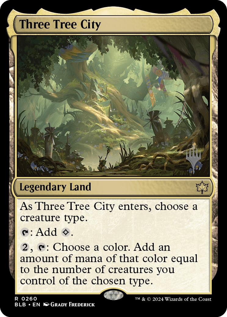 Three Tree City (Promo Pack) [Bloomburrow Promos] | Boutique FDB TCG