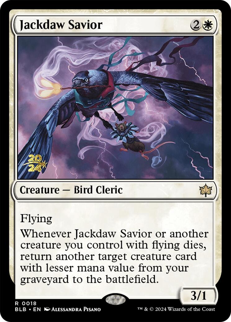 Jackdaw Savior [Bloomburrow Prerelease Promos] | Boutique FDB TCG