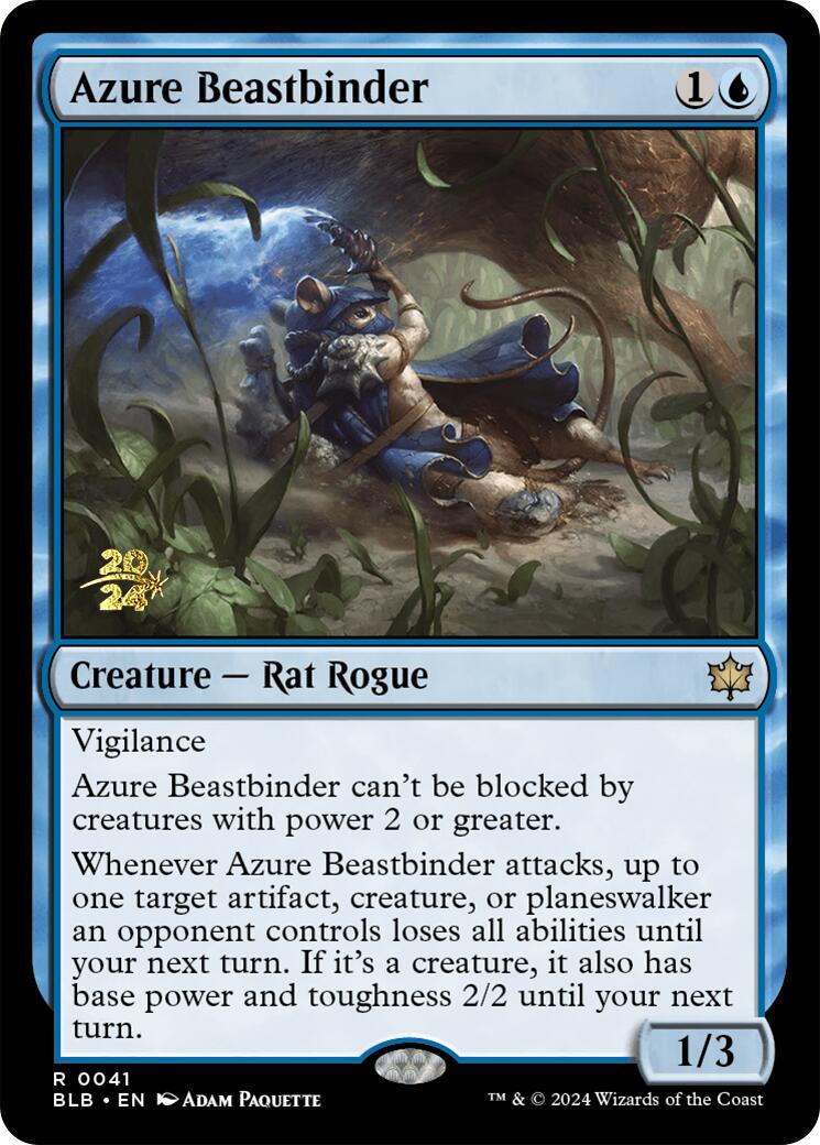 Azure Beastbinder [Bloomburrow Prerelease Promos] | Boutique FDB TCG