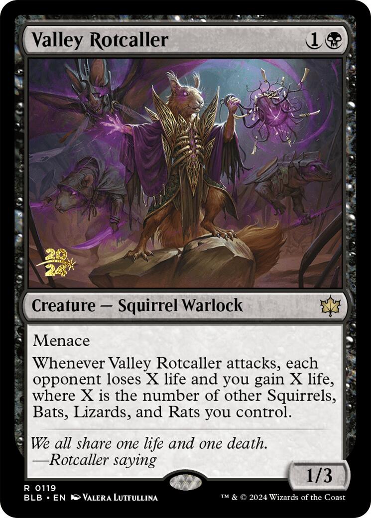 Valley Rotcaller [Bloomburrow Prerelease Promos] | Boutique FDB TCG