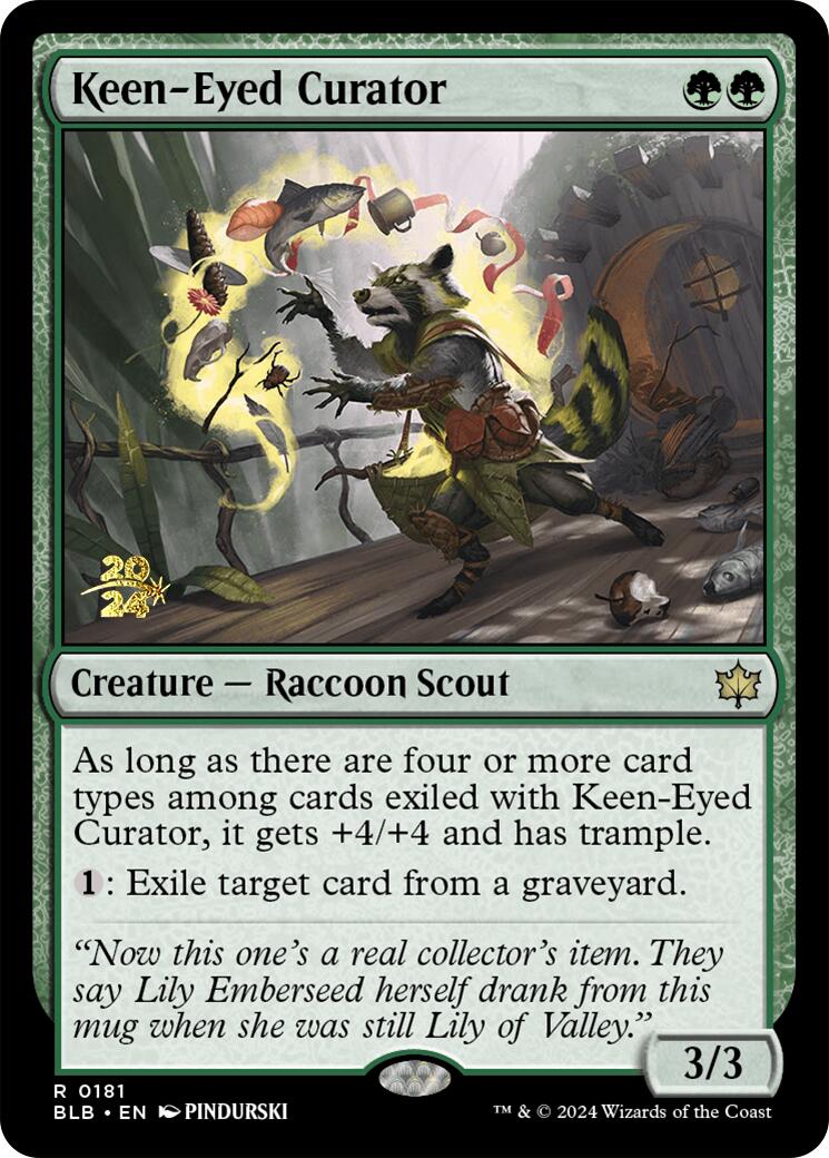 Keen-Eyed Curator [Bloomburrow Prerelease Promos] | Boutique FDB TCG