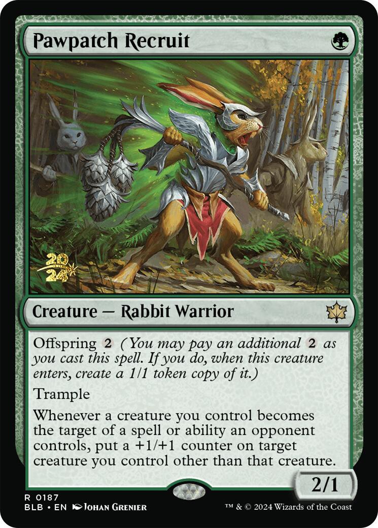 Pawpatch Recruit [Bloomburrow Prerelease Promos] | Boutique FDB TCG