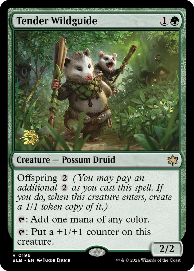 Tender Wildguide [Bloomburrow Prerelease Promos] | Boutique FDB TCG